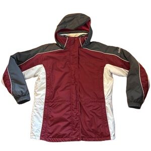 Columbia Core Interchange Coat Maroon and White Size:XL